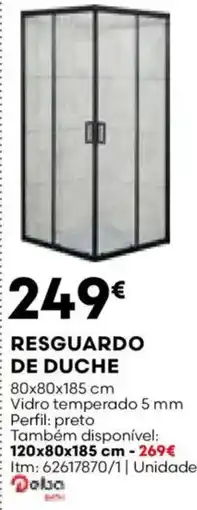 Bricomarché Resguardo de duche promoção