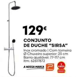 Bricomarché Conjunto de duche "sirsa" promoção