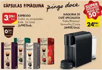 Pingo Doce Cápsulas P/Máquina Pingo Doce Expresso 16Unid promoção