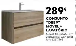 Bricomarché Conjunto "deep" móvel + lavatório promoção