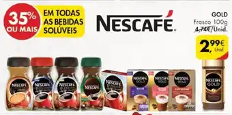 Bebidas Solúveis Gold Frasco 100g