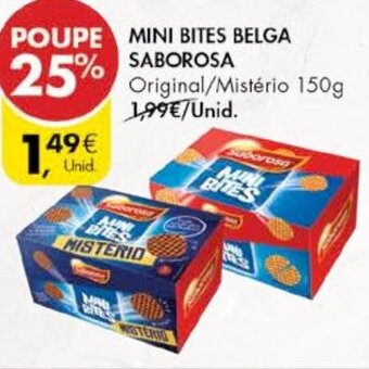 Pingo Doce Mini Bites Belga Saborosa 150g promoção