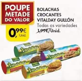 Pingo Doce Bolachas Crocantes Vitalday Gullón promoção