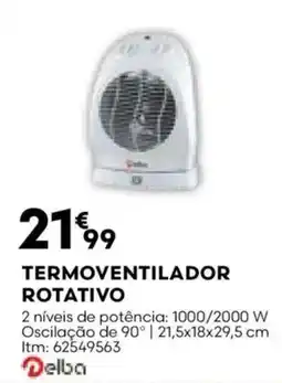 Bricomarché Termoventilador rotativo promoção