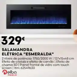 Bricomarché Salamandra elétrica "esmeralda" promoção