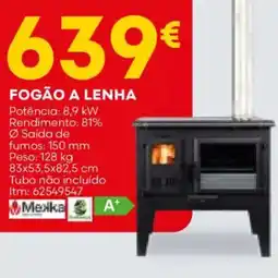 Bricomarché Fogão a lenha promoção