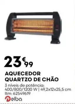 Bricomarché Aquecedor quartzo de chão promoção