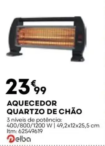 Bricomarché Aquecedor quartzo de chão promoção