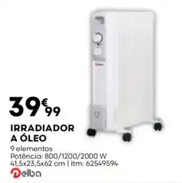 Bricomarché Irradiador a óleo promoção