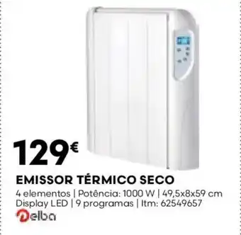 Bricomarché Emissor térmico seco promoção