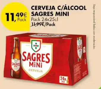 Pingo Doce Cerveja c/álcool sagres mini promoção