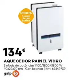 Bricomarché Aquecedor painel vidro promoção