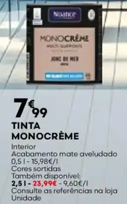 Bricomarché Tinta monocrème promoção