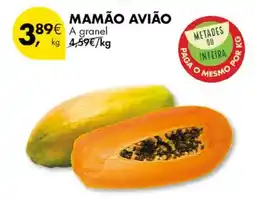 Pingo Doce Mamão avião promoção