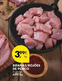 Pingo Doce Bifanas/rojões de porco a granel promoção