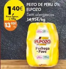 Pingo Doce Peito de peru 0% elpozo promoção