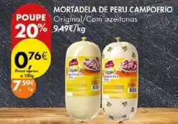 Pingo Doce Mortadela de peru campofrio promoção