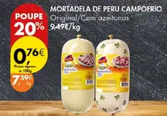 Pingo Doce Mortadela de peru campofrio promoção