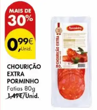 Pingo Doce Chourição extra porminho promoção