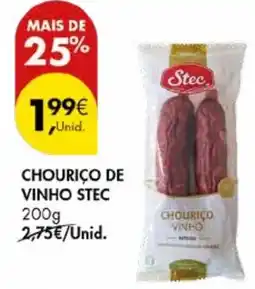 Pingo Doce Chouriço de vinho stec promoção