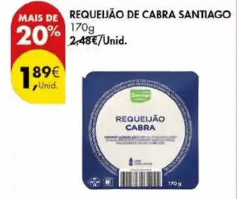 Pingo Doce Requeijão de cabra santiago promoção