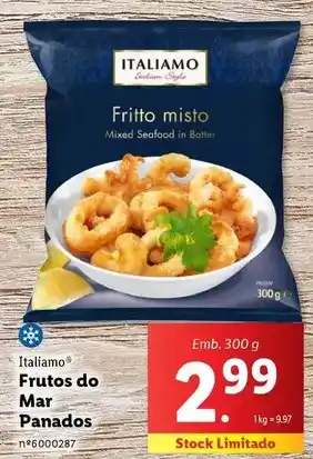 Lidl Italiamo - frutos do mar promoção