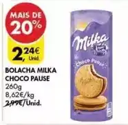 Pingo Doce Milka - bolacha choco pause promoção