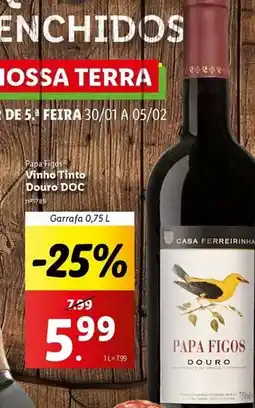 Lidl Papa figos - vinho tinto douro doc promoção