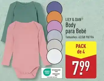 ALDI Lily & dan - body para bebe promoção