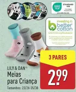 ALDI Lily & dan - meias para crianca promoção