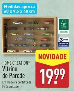 ALDI Home creation - vitrine de parede promoção