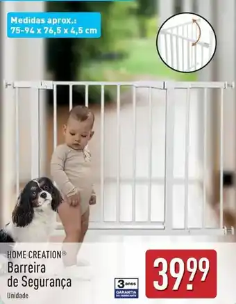 ALDI Home creation - barreira de seguranca promoção