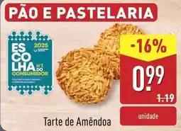 ALDI Tarte de amêndoa promoção