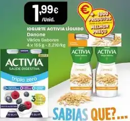 Intermarché Danone - iogurte activia líquido promoção