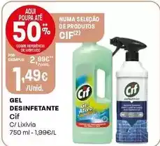 Intermarché Cif - gel desinfetante promoção