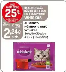 Intermarché Whiskas - alimento húmido p/gato promoção