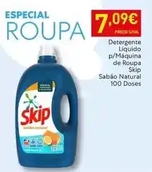 Recheio Skip - detergente líquido p/máquina de roupa promoção