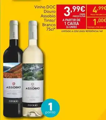 Recheio Assobio - vinho doc promoção