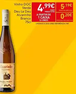 Recheio Alvarinho - vinho doc verde promoção