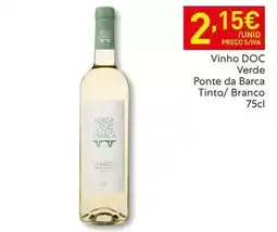 Recheio Adega - vinho doc verde ponte da barca tinto/ branco promoção