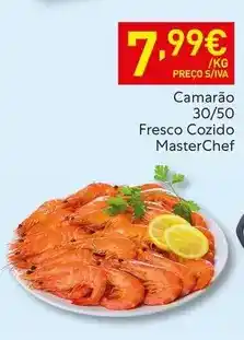 Recheio Masterchef - camarão 30/50 fresco cozido promoção