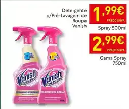 Recheio Vanish - detergente p/pré-lavagem de roupa promoção