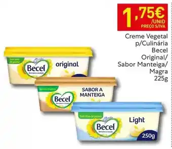 Recheio Becel - creme vegetal p/culinaria promoção