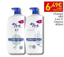 Recheio H&s - champú promoção