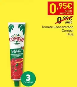 Recheio Compal - tomate concentrado promoção