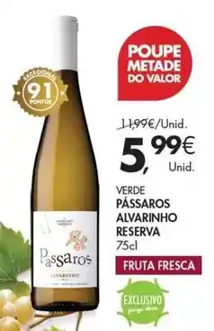 Pingo Doce Valor - passaros promoção