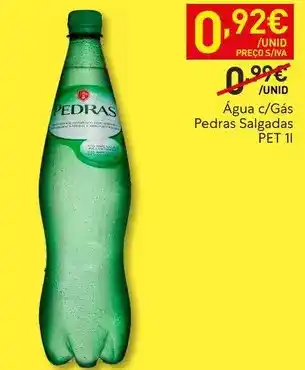 Recheio Pedras - água c/gas salgadas promoção