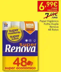 Recheio Renova - papel higiênico folha dupla promoção