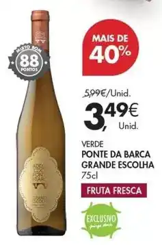 Pingo Doce Verde ponte da barca grande promoção