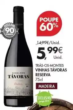 Pingo Doce Madeira - vinhas tavoras reserva promoção